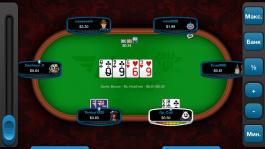 Вот так выглядит Full Tilt Rush Poker на планшете