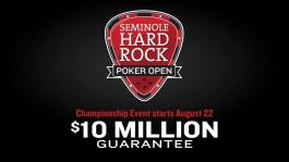 Серия Seminole Hard Rock Poker Open объявила гарантию на Главное Событие в $10,000,000