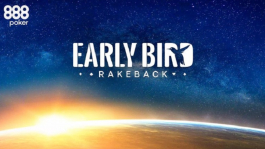 Акция «Early Bird Rakeback» — рейкбек 10% для МТТ