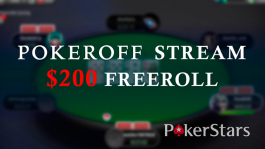 15 приватных фрироллов Pokeroff Stream $200 на PokerStars по воскресеньям